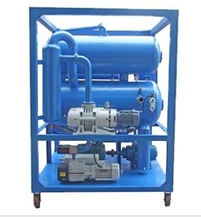 Elektrische koudstaal 9000L transformator oliefiltratie machine met dubbele vacuümpompen voor 0-80C temperatuur
