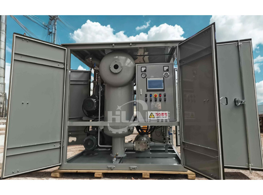 Transformator-oliezuiveringsmachine voor hoge doorstroming 600-18000L/uur Optioneel mobiele aanhangwagen en spanning 220V/380V/400V